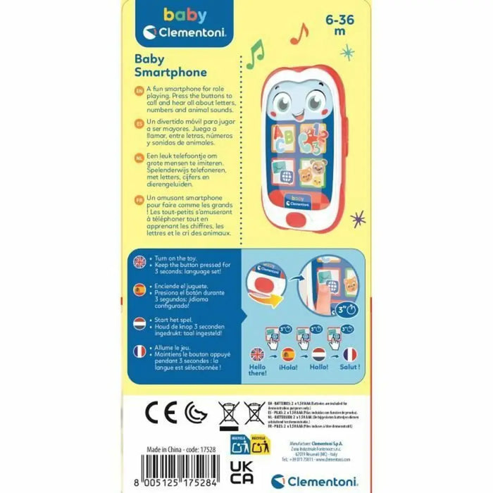 Toy telephone Clementoni Baby - Електроника I Образователна Роботика<<<Компютри| Електроника<<<BigBuy&&&Интерактивни