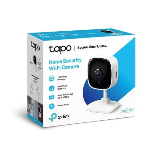 TP-Link Camera Tapo C100 Wi-Fi Indoor Security 1080P White EU - Cameras<<<Основна<<<DunaXML&&&Сигурност Удома<<<Дом