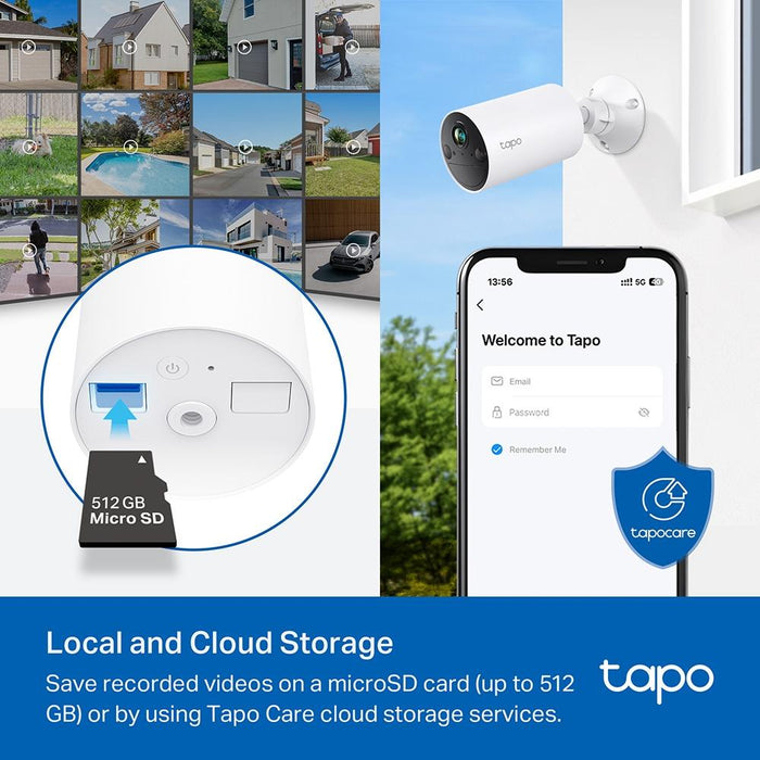 Security WiFi camera TP-Link Tapo C410, Outdoor/indoor installation, WiFi