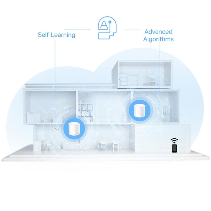 Mesh system TP-Link Deco X10 Wi-Fi 6 AX1500 - 2 pcs