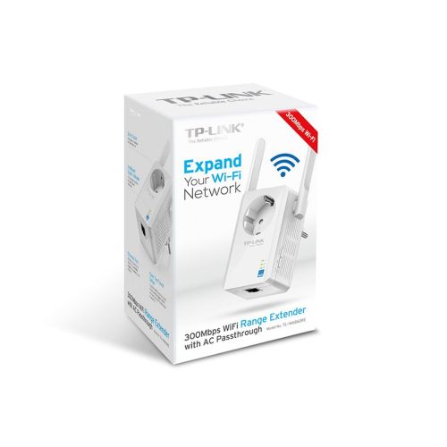 TP-Link Range Extender TL-WA860RE N300 Wireless Wall Plug, 300Mbps, 802.11n, White EU