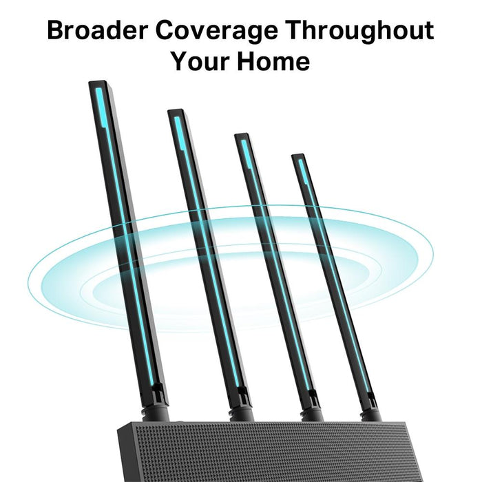 Wireless router TP-Link Archer C80 AC1900, 2.4/5 GHz, 600 - 1300 Mbps, 10/100/1000