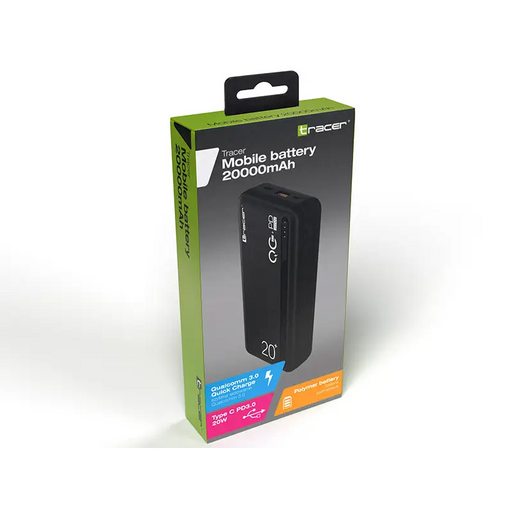 Tracer External Battery 20000MAH QC3.0-PD20W - Преносими батерии<<<Батерии<<<Аксесоари<<<MediaTrade