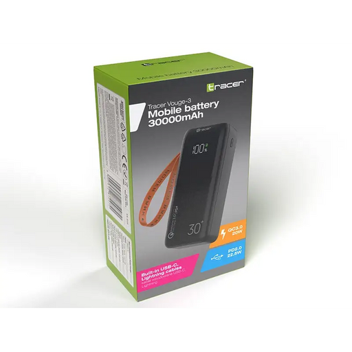 Tracer Vouge-3 30000 mAh Black - Power banksLAD-POW<<<Power supplies for phonesLAD<<<ActionPL
