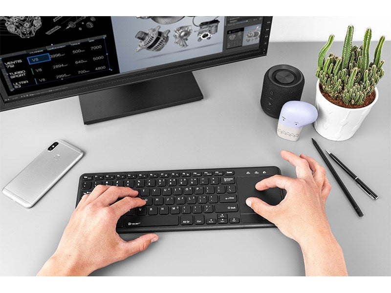 Keyboard with Touchpad Tracer TRAKLA46367 Black