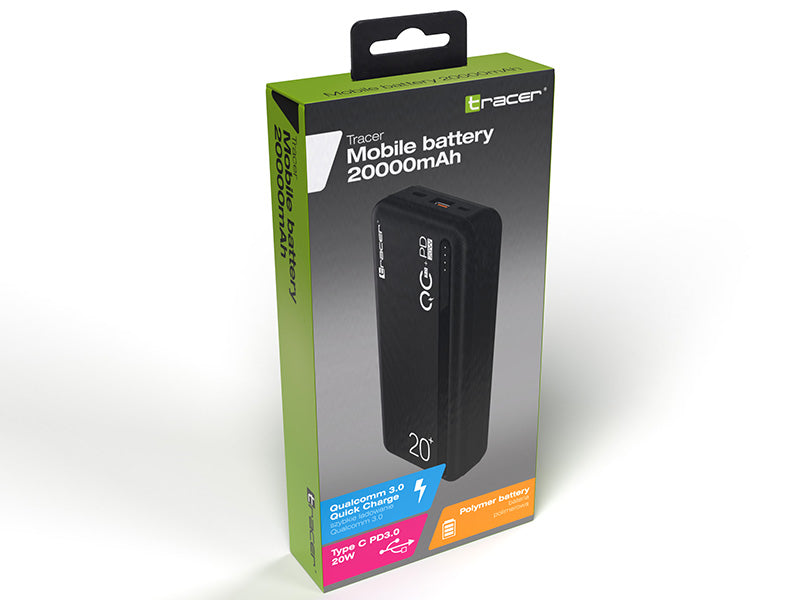 Tracer External Battery 20000MAH QC3.0-PD20W