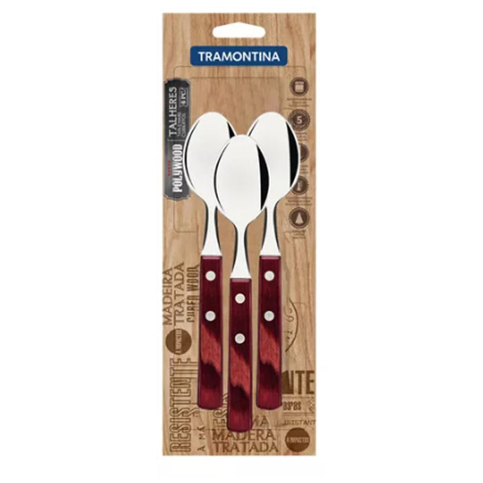 BASIC FEEDING SPOON 3 PCS TRAMONTINA POLYWOOD