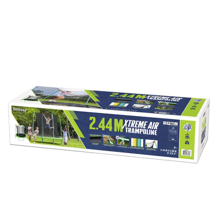 TRAMPOLINE F244X220CM BESTWAY 59102 - Трамплини и батути<<<Играчки люлки и пързалки<<<Градина<<<Praktiker