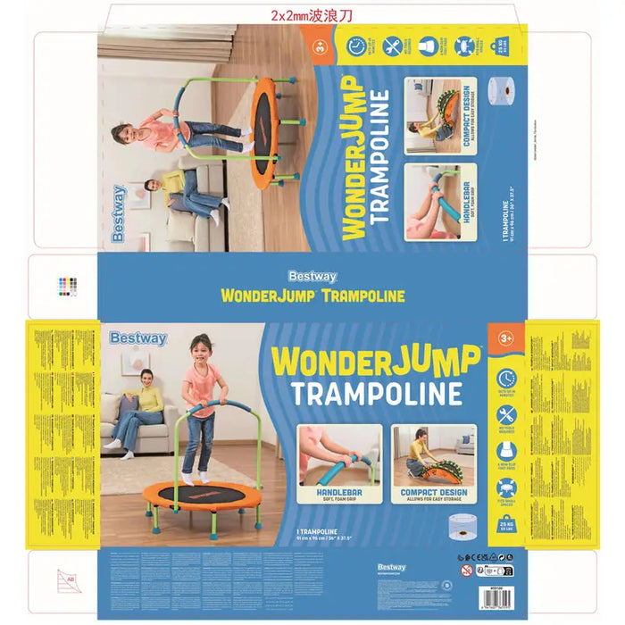TRAMPOLINE F91X96CM BESTWAY 59100 - Трамплини и батути<<<Играчки люлки и пързалки<<<Градина<<<Praktiker