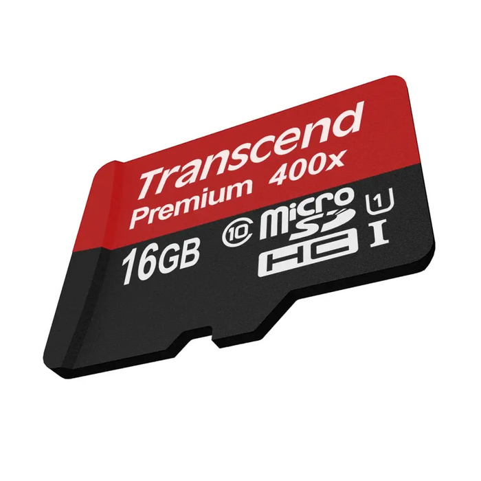 Transcend 16GB micro SDHC UHS-I Premium (with adapter Class 10) - Micro SD Cards with Adaptor<<<Transcend памети и