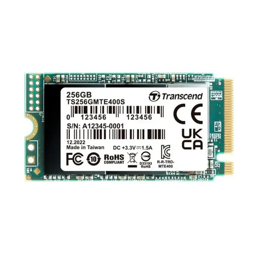 Transcend 256GB M.2 2242 PCIe Gen3x4 NVMe 3D TLC DRAM-less - SSD дискове<<<Transcend памети и