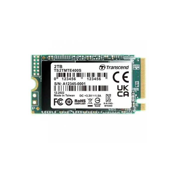 Transcend 2TB M.2 2242 PCIe Gen3x4 NVMe 3D TLC DRAM-less - SSD дискове<<<Transcend памети и