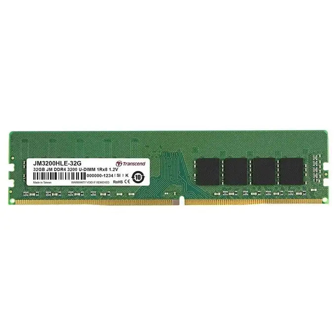 Transcend 32GB JM DDR4 3200Mhz U-DIMM 2Rx8 2Gx8 CL22 1.2V - Памети за настолни компютри<<<Transcend памети и