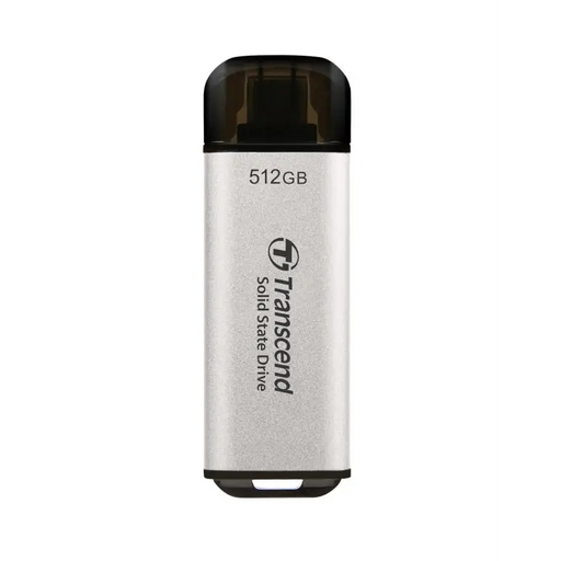 Transcend 512GB USB External SSD ESD300S USB 10Gbps Type C Silver - SSD дискове<<<Transcend памети и