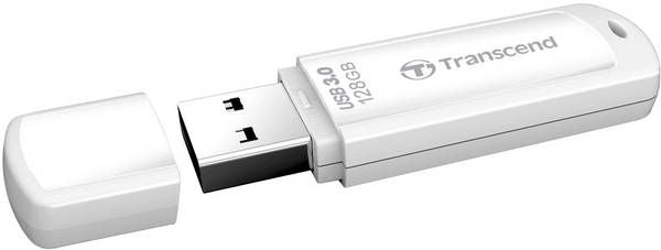 Transcend 128GB, USB3.1, Pen Drive, Classic, White