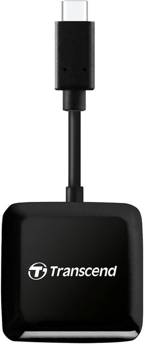Transcend SD/microSD Card Reader, USB 3.2 Gen 1, Black, Type C