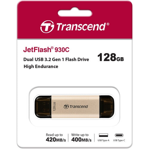 Transcend 128GB, USB3.2, Pen Drive, TLC, High Speed, Type-C