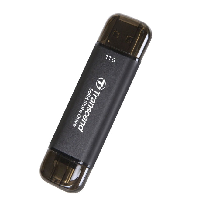 Transcend 1TB, External SSD, ESD310C, USB 10Gbps, Type C/A, Black