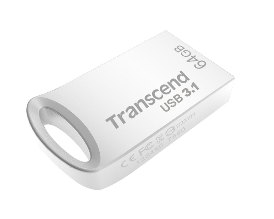 Transcend 64GB JETFLASH 710, USB 3.1, Silver Plating