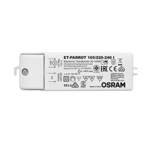 TRANSFORMER FOR LAMP TYPE MOON ET PARROT 105/220-240I VS5 LEDVANCE - Електроники<<<Източници на светлина<<<AmperelB2B
