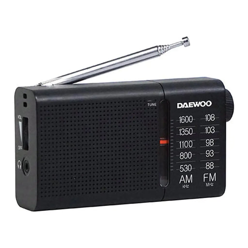Transistor Radio Daewoo Black AM/FM - Електроника Звук<<<Компютри| Електроника<<<BigBuy&&&CD радио<<<Електроника