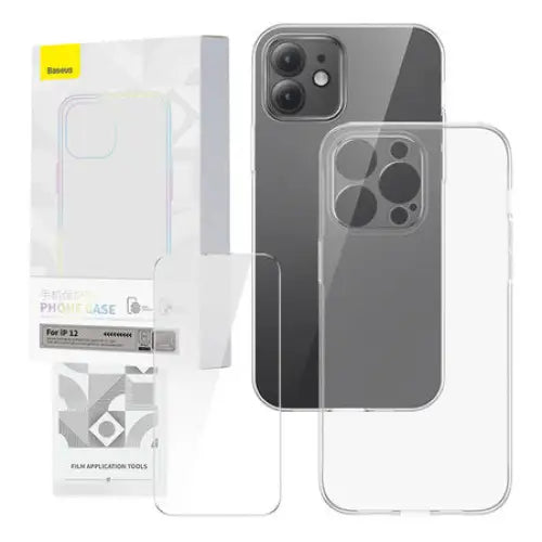 Transparent Case and Tempered Glass set Baseus Corning for iPhone 12 - Protective cases for smartphones<<<Cases<<<GSM