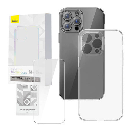 Transparent Case and Tempered Glass set Baseus Corning for iPhone 14 Pro - Protective cases