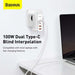 Travel Charger Baseus GaN2 Pro Quick 2x USB + 2x USB-C 100W EU (white) - Travel