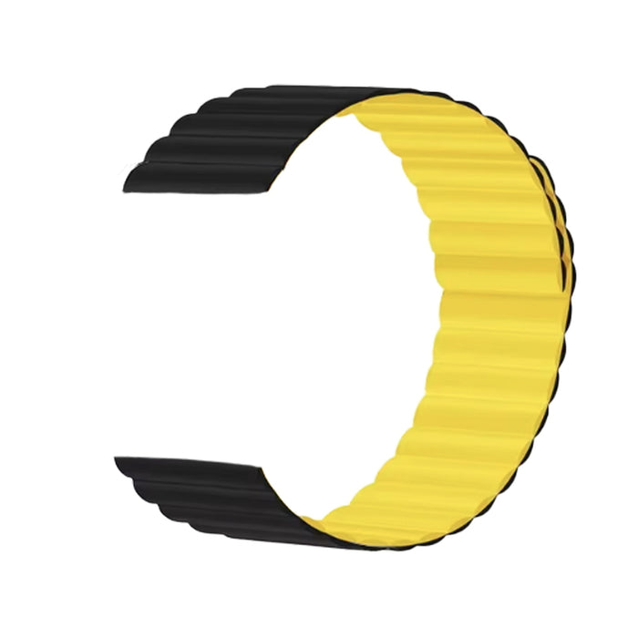 MAGNETIC STRAP WITH SILICONE COATING TRENDER TR-MS22BKYW 22 mm