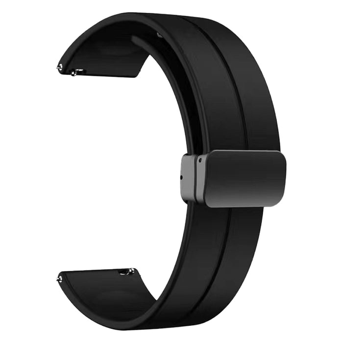 SILICONE STRAP WITH MAGNETIC CLASP TRENDER Line TR-SLMB22BK 22 mm BLACK