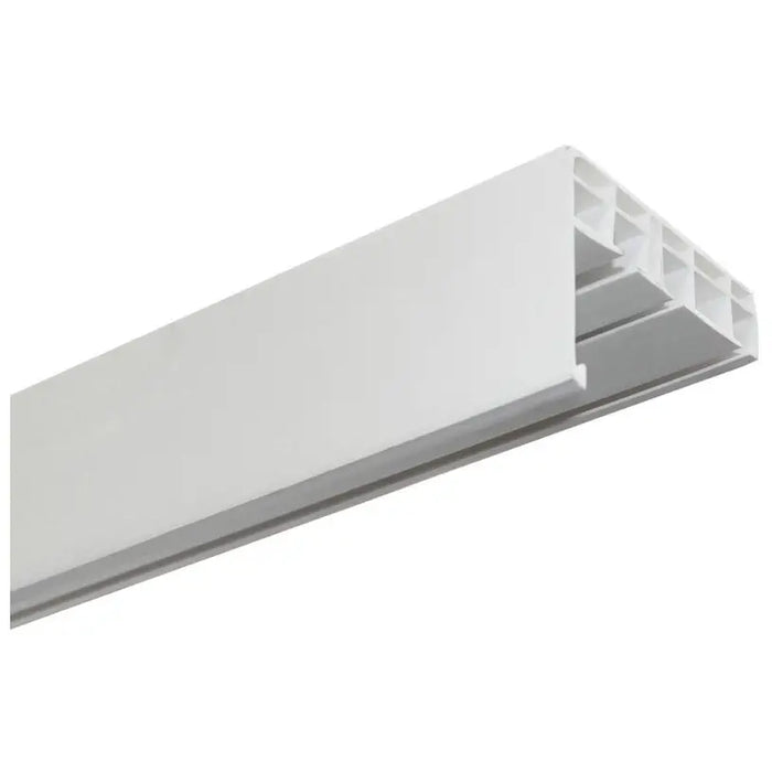 TRI-CHANNEL PVC MOLDING WITH FRONT GARDINIA 300 CM. - Корнизи<<<Корнизи щори и пердета<<<Мебели и интериор<<<Praktiker