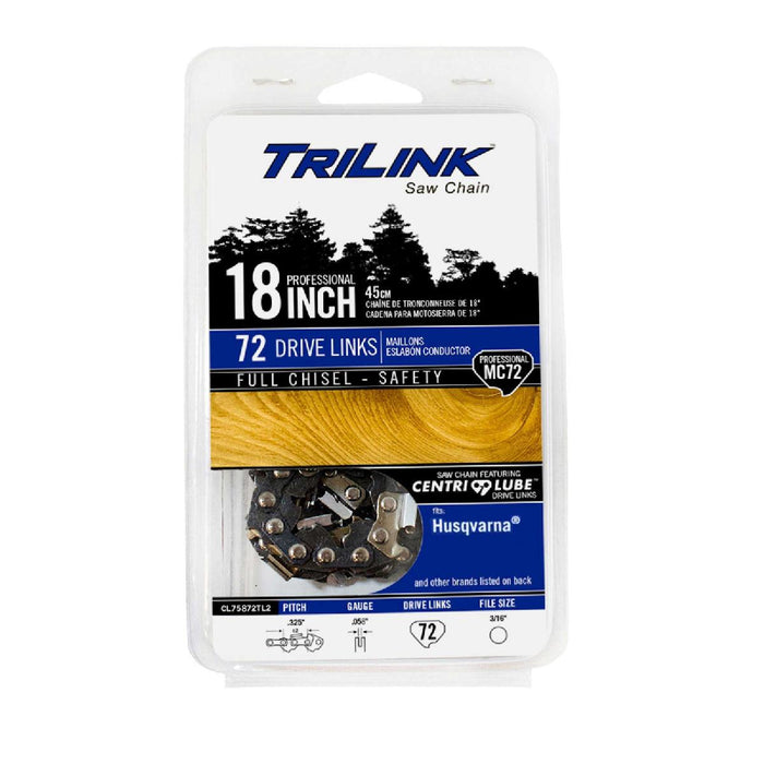 CHAIN 18'' 325'' 1.5MM 72 LINKS TRILINK