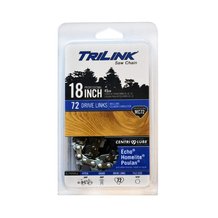 CHAIN 18'' 325'' 1.3MM 72 LINKS TRILINK