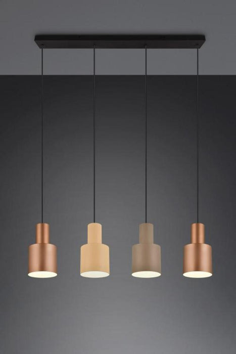 CHANDELIER AGUDO TRIO 4XE27 METAL 4 COLORS