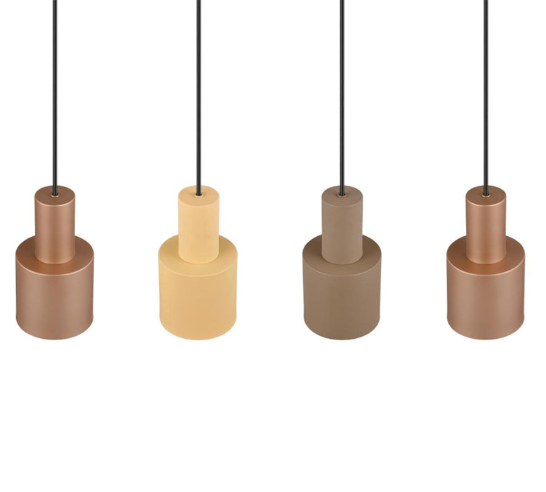 CHANDELIER AGUDO TRIO 4XE27 METAL 4 COLORS