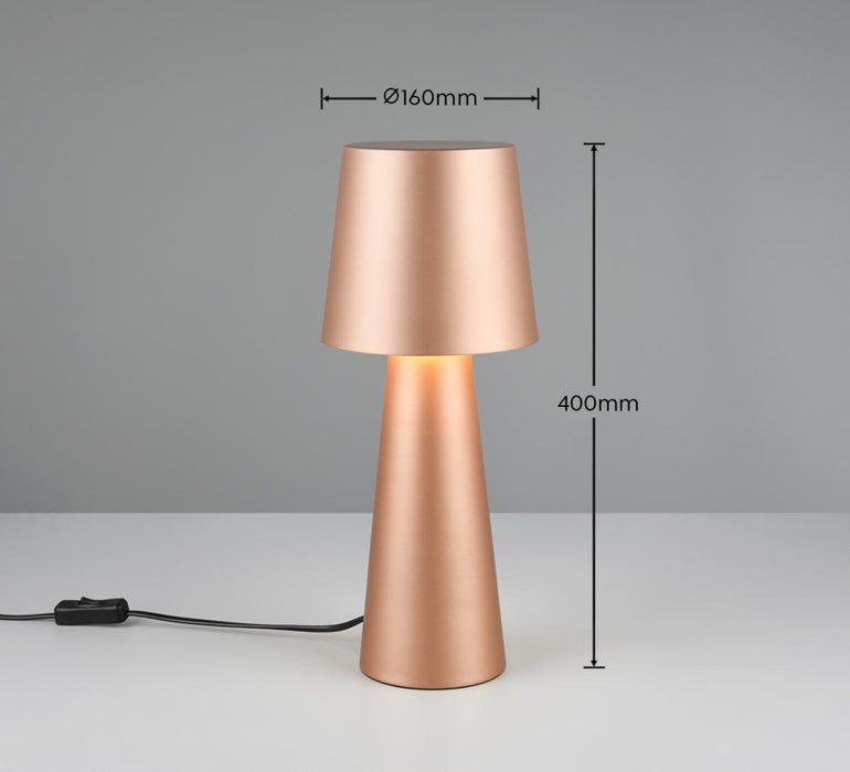 TABLE LAMP NUBIAN TRIO 1XE27 COFFEE