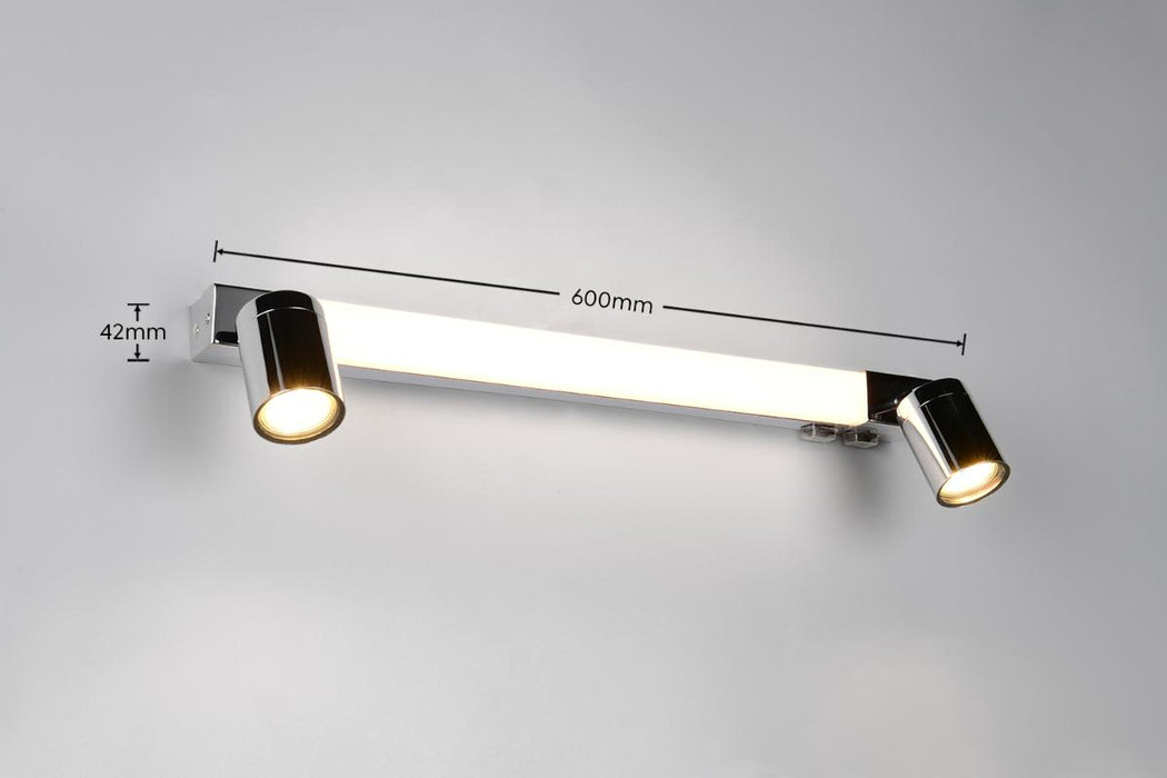 ENRICO BATHROOM SQUARE 6.5W+2XGU10 CHROME