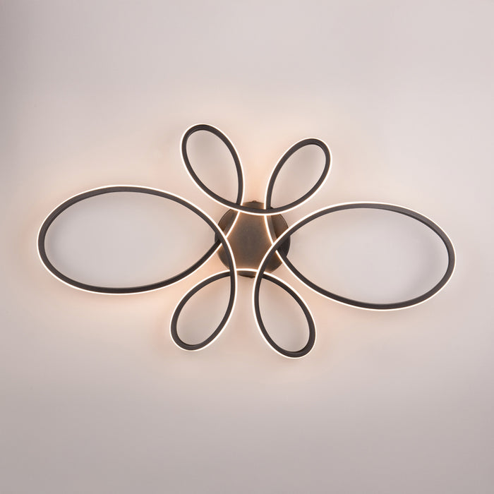 LED CEILING LIGHT 32W 3900LM 3000K BLACK TRIO FLY