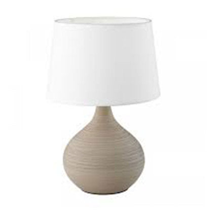 TABLE LAMP MARTIN E14 29CM ECRU/WHITE TRIO