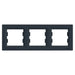 TRIPLE HORIZONTAL FRAME ANTHRACITE SCHNEIDER ASFORA - Ключове и контакти<<<Електроматериали<<<Praktiker&&&Ключове и