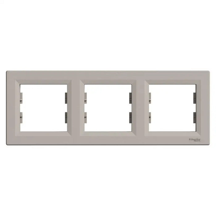 TRIPLE HORIZONTAL FRAME BRONZE SCHNEIDER ASFORA - Ключове и контакти<<<Електроматериали<<<Praktiker&&&Ключове и