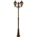 TRIPLE LANTERN 200CM GOLD PATINA 3XЕ27 BELIGHT - Градински фенери<<<Външно