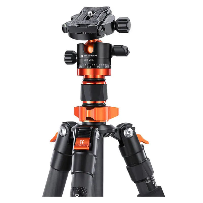 Tripod K&F Concept D255C4 + BH-28L + Quick Release Plate kits - Tripods<<<Mounts<<<Tripods<<<Selfie