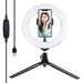 Tripod Mount Puluz with 20cm LED Ring Vlogging PKT3073B - Ring lights<<<Photo studio<<<Photo and cameras<<<InnproXML