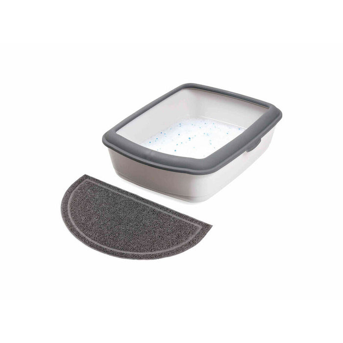 Cat Litter Tray Mat Trixie Anthracite PVC 59 × 35 cm