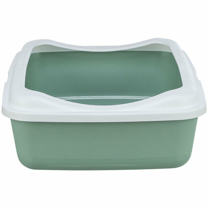 Cat Litter Box Trixie Classic White Green Plastic 37 × 15 × 48 cm