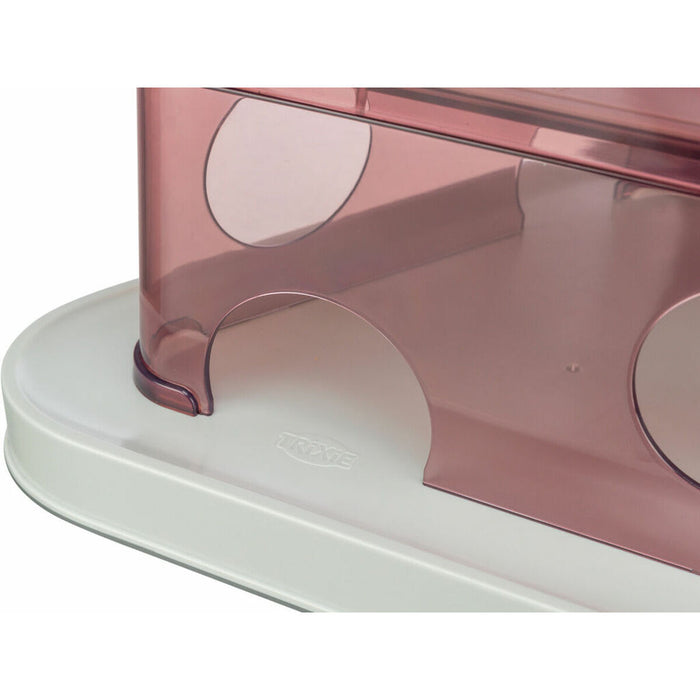 Cat toy Trixie Cheese Tower White Pink Natural rubber Plastic 32 x 32 x 32 cm