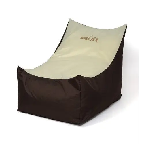 Tron brown-cream Sako bag pouffe XXL 140 x 90 cm - Sako poufsPUF-SAK<<<Poufs and footrestsPUF<<<ActionPL