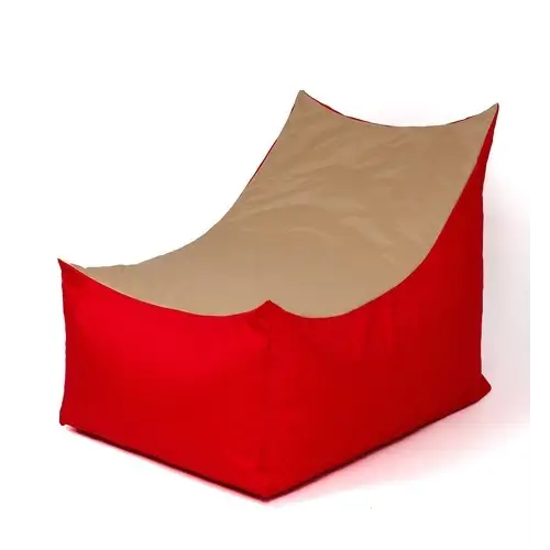 Tron red-beige Sako bag pouffe XXL 140 x 90 cm - Sako poufsPUF-SAK<<<Poufs and footrestsPUF<<<ActionPL
