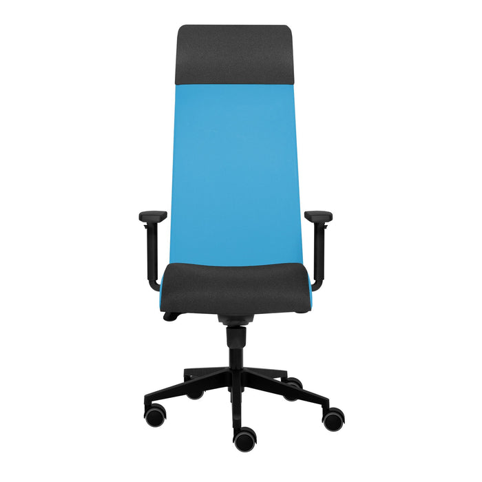 Tronhill Ergonomic chair Solium Executive, damask and mesh, light blue